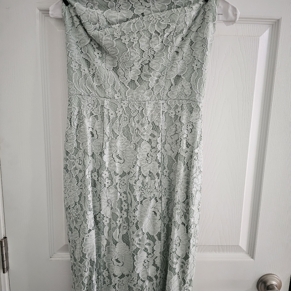 Sage Lulus Bridesmaid dress